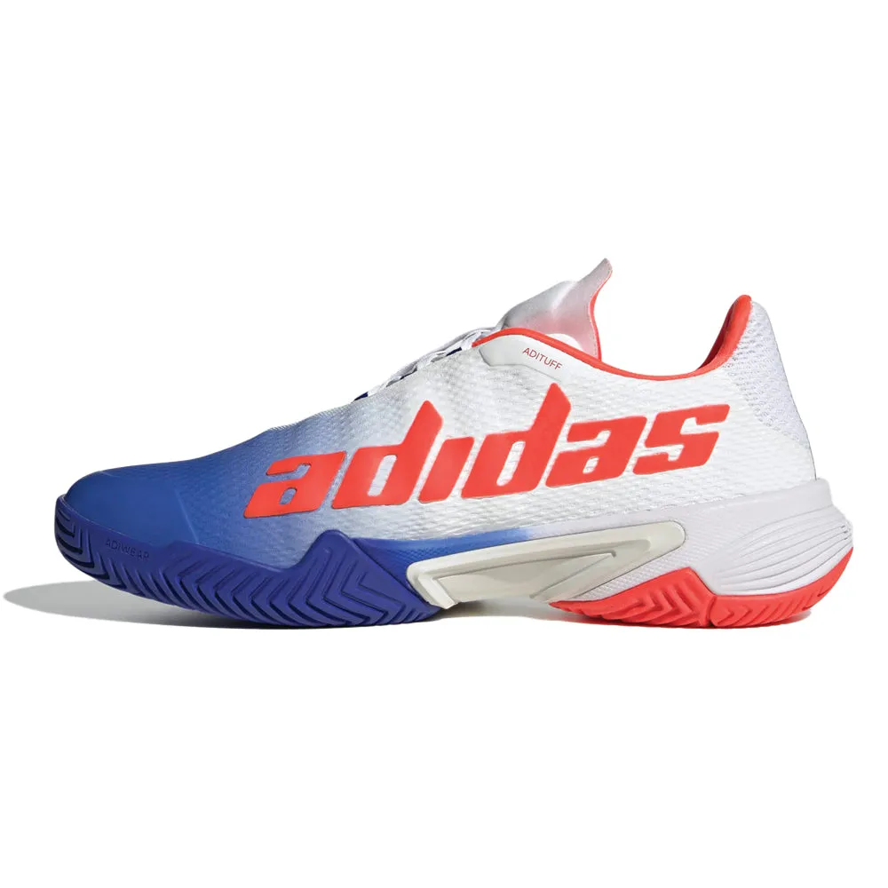 adidas Barricade All Surface Tennis Shoe (Mens) - Lucid Blue/Core Black/Solar Red