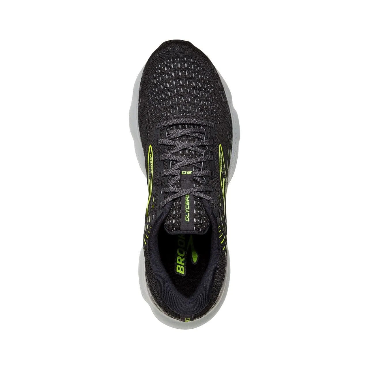 Brooks Glycerin 20 (Mens) - Ebony/White/Nightlife