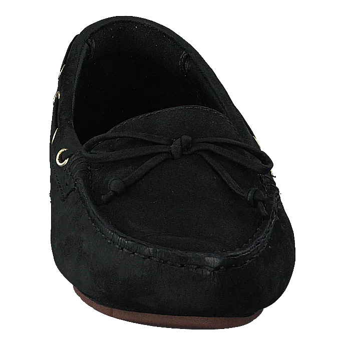 C Mocc Boat2 Black Nubuck