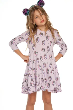 Chaser Unicorn Wreath L/S Dress