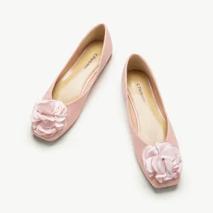 Flower Ballerina Flats (Eva) Pink