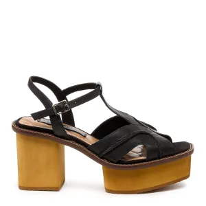 Genie Black Platform Sandals