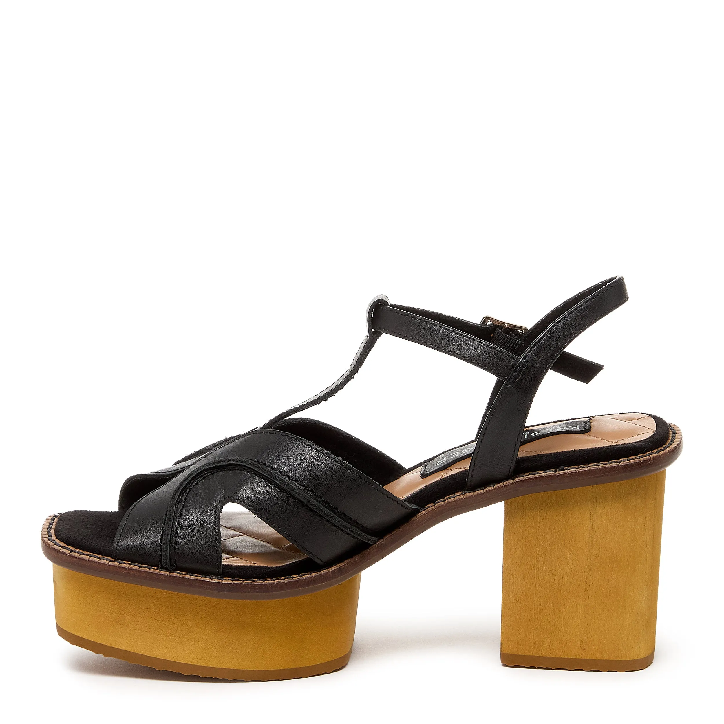 Genie Black Platform Sandals