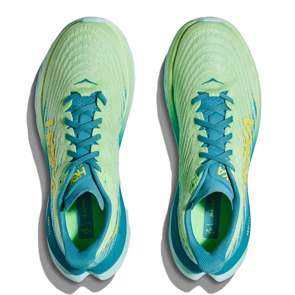 Hoka Mach 5 - Lime Glow - Ocean Mist