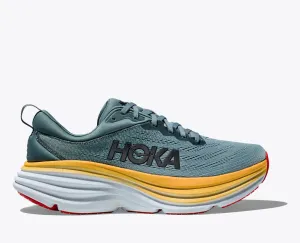 Hoka Mens Bondi 8 Extra Wide- Goblin Blue/Mountain Spring- 1127955-GBMS