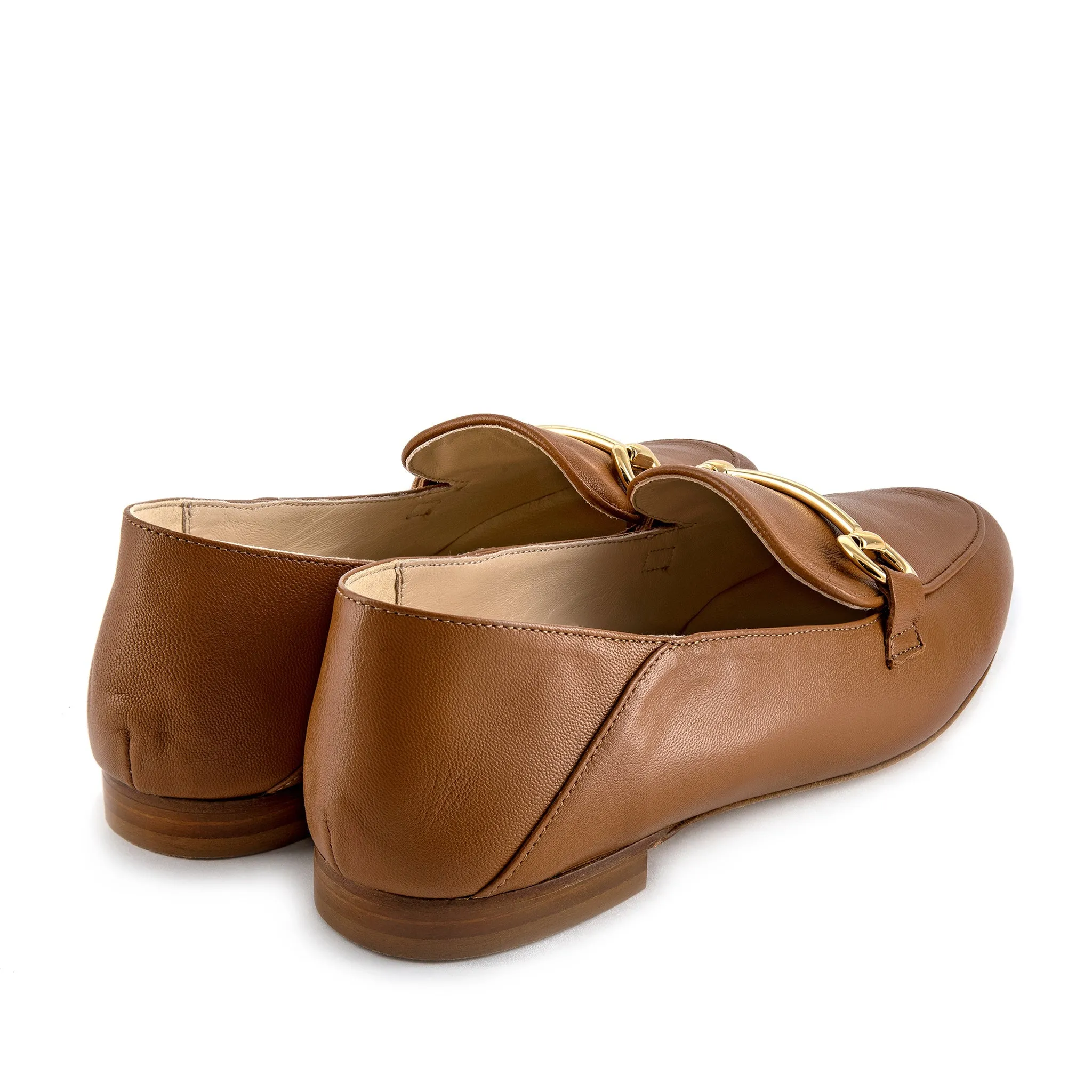 Isidora Cognac Nappa Loafers