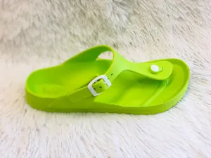 #K98 Slide In To The Weekend Sandals (Lime)