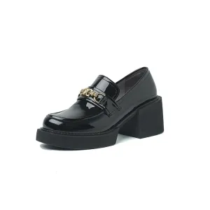 Kiera Patent Leather Platform Loafers Women's