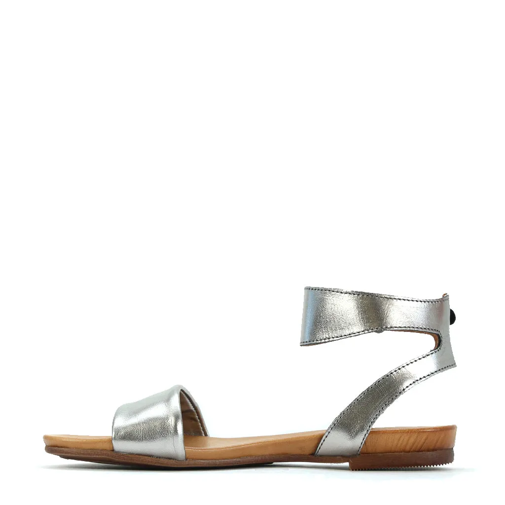 LAUREN ANKLE STRAP SANDALS LEATHER