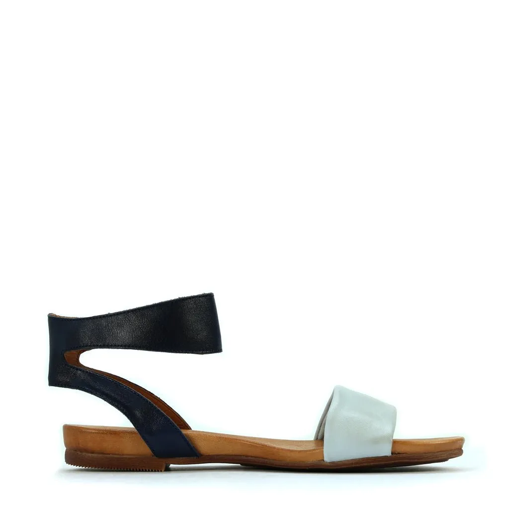 LAUREN ANKLE STRAP SANDALS LEATHER