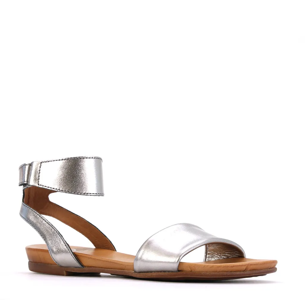 LAUREN ANKLE STRAP SANDALS LEATHER