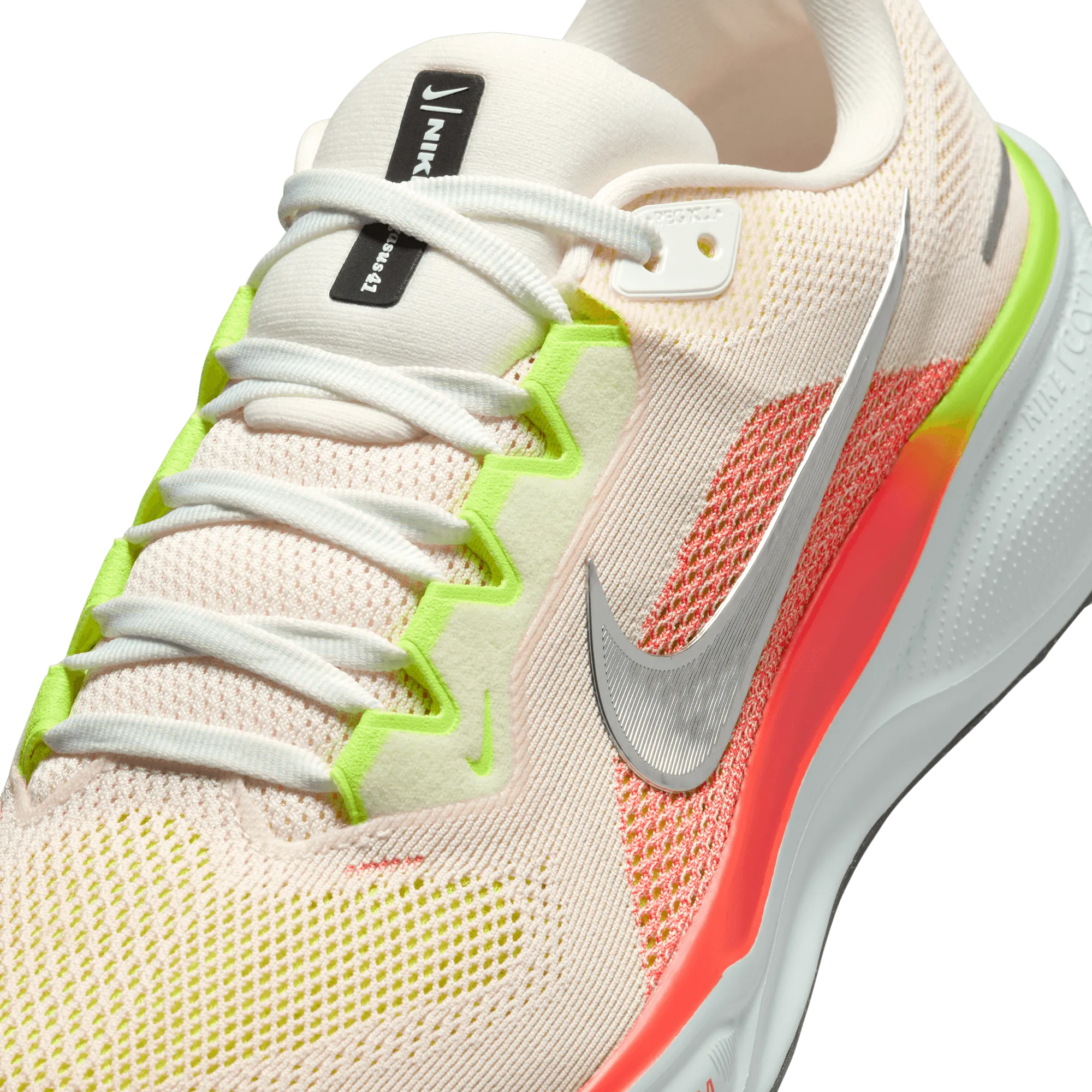 Men's Air Zoom Pegasus 41 (100 - Summit White/Chrome-Bright Crimson)