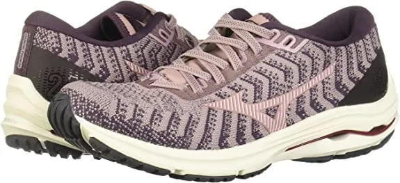 Mizuno | Wave Rider 24 | Waveknit | Women's | Woodrose/Pale Lilac