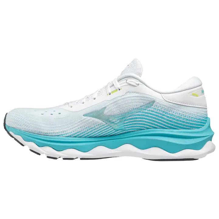 Mizuno Wave Sky 5 Womens - White/Blue Curacao