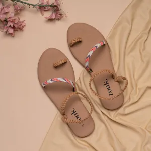 Palolem Wave Tan Braided Sandal