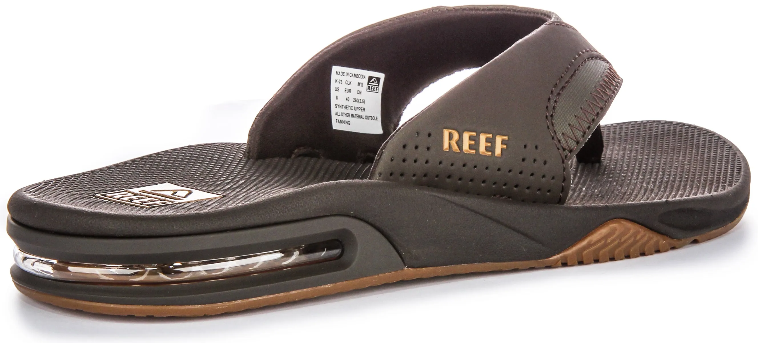 Reef M Fanning In Dark Brown For Men