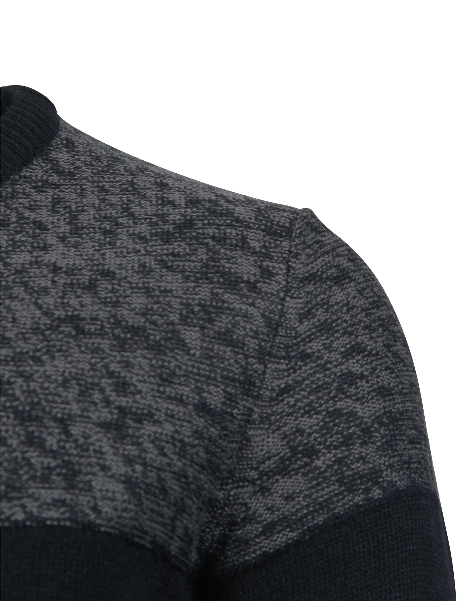 Scoughall Colour Block Knitted Jumper in Dark Navy - Kensington Eastside