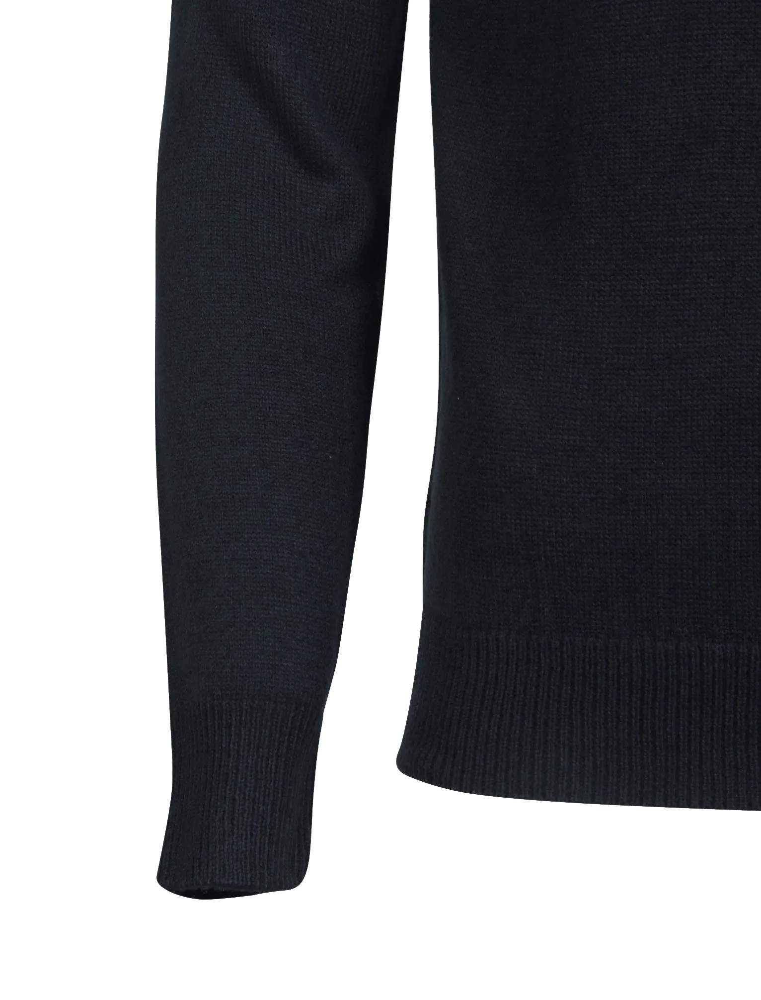 Scoughall Colour Block Knitted Jumper in Dark Navy - Kensington Eastside