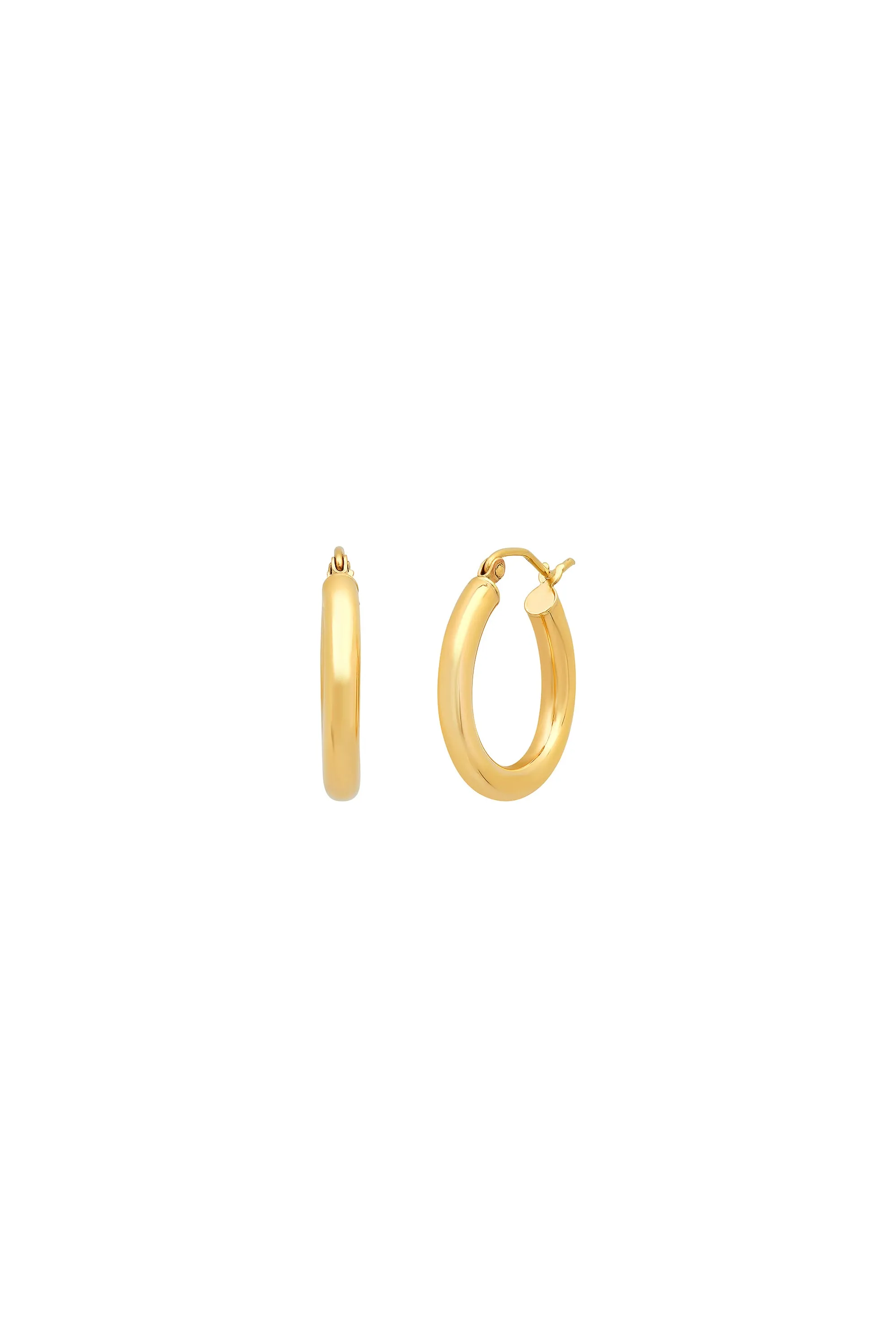 Small Magnolia Hoop Earrings