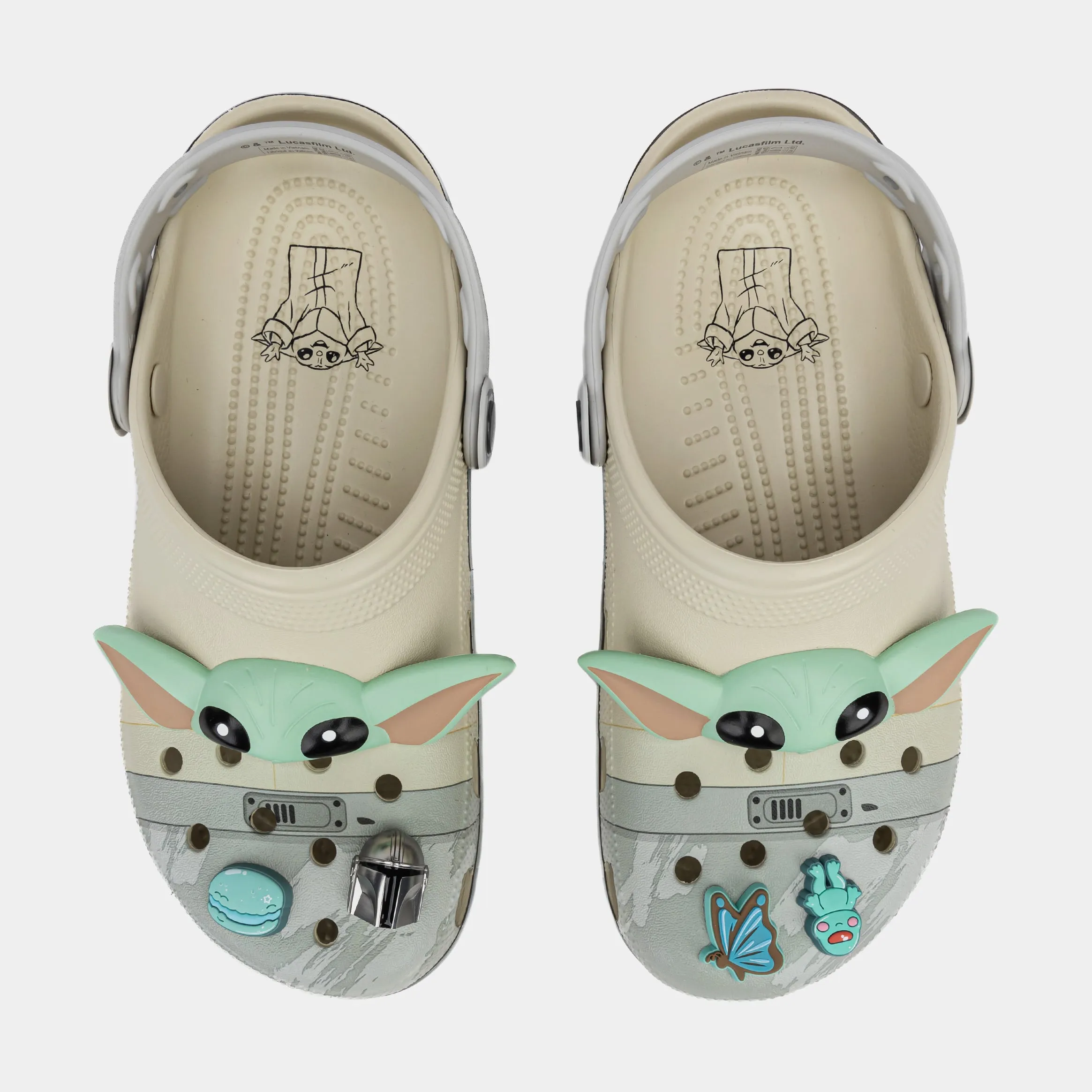 Star Wars Grogu Classic Clog Mens Sandals (Beige/Green)