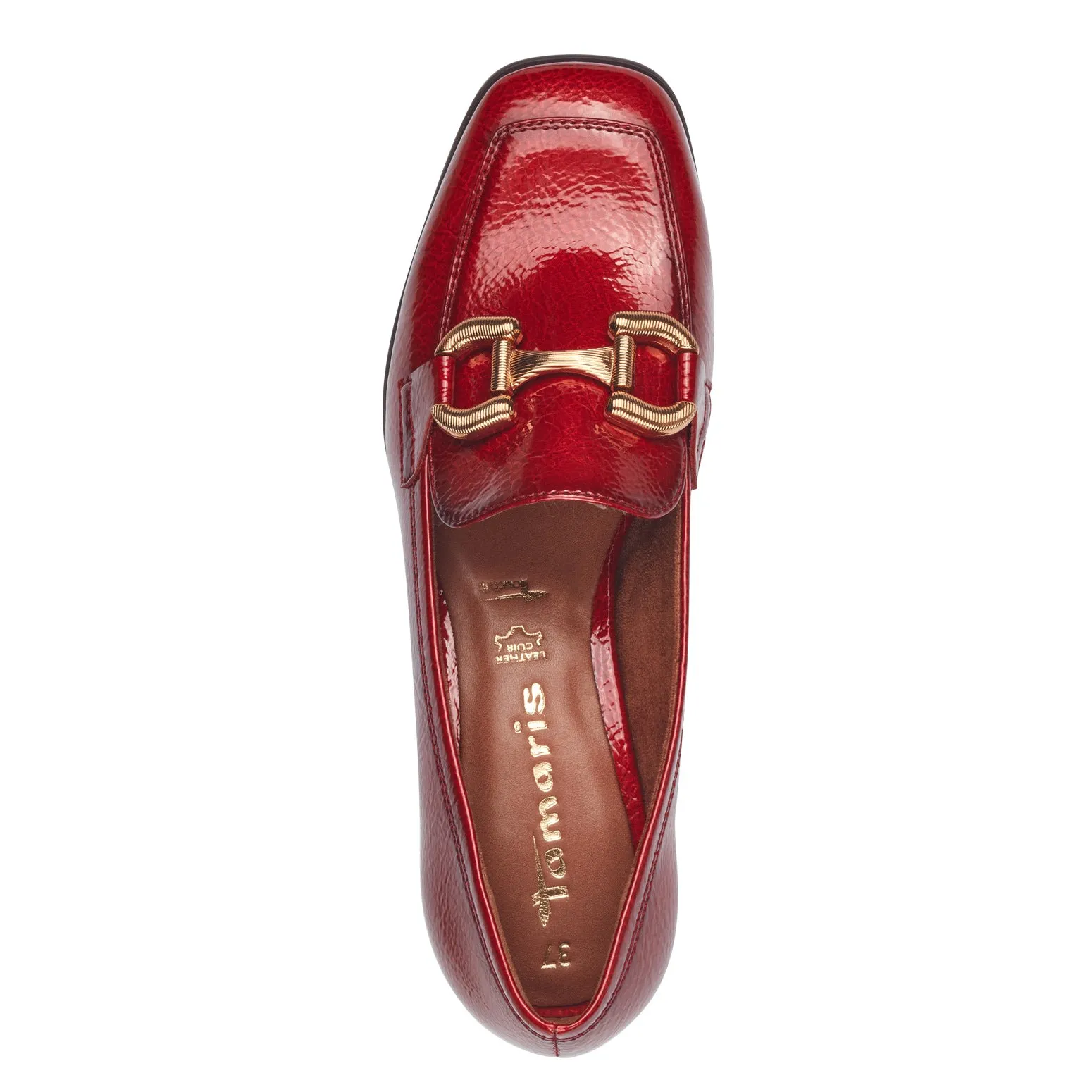 Tamaris Trouser Shoes Red Patent Work Shoes 24316-43 500 sale