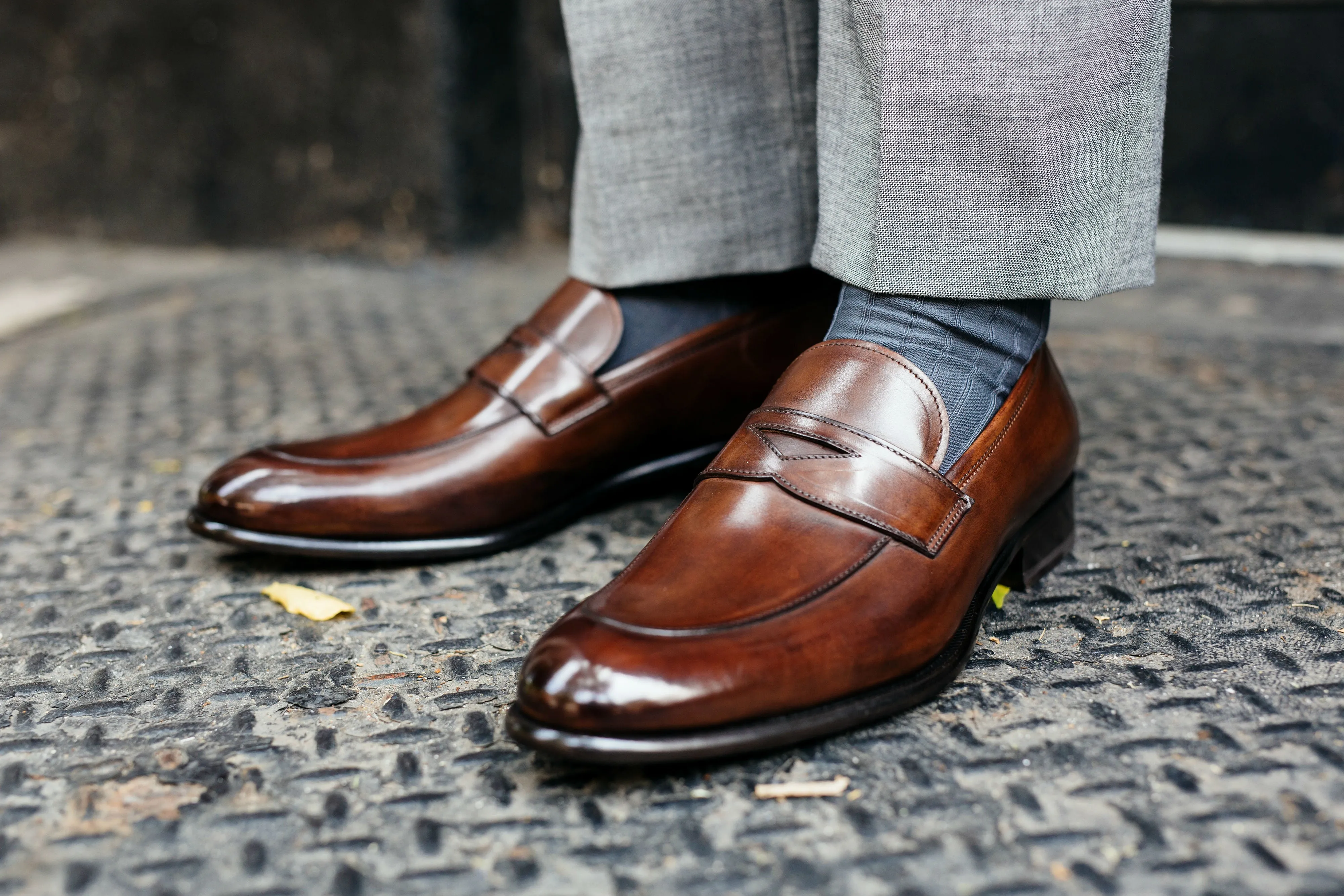 The Stewart Penny Loafer - Marrone