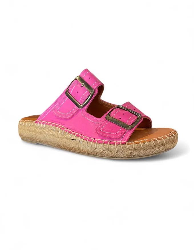 Trilby Sandals Fuschia Leather