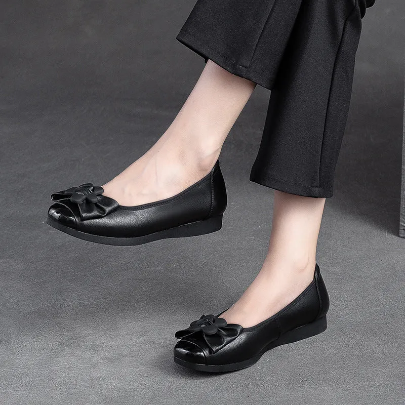 Women Soft Leather Fashion Casual Flats