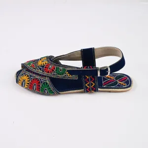 Women's Macin Embroidered Design Peshawri Chappal