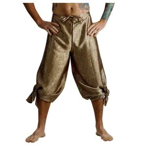 'Wrap Pants' Pirate Silk - Gold