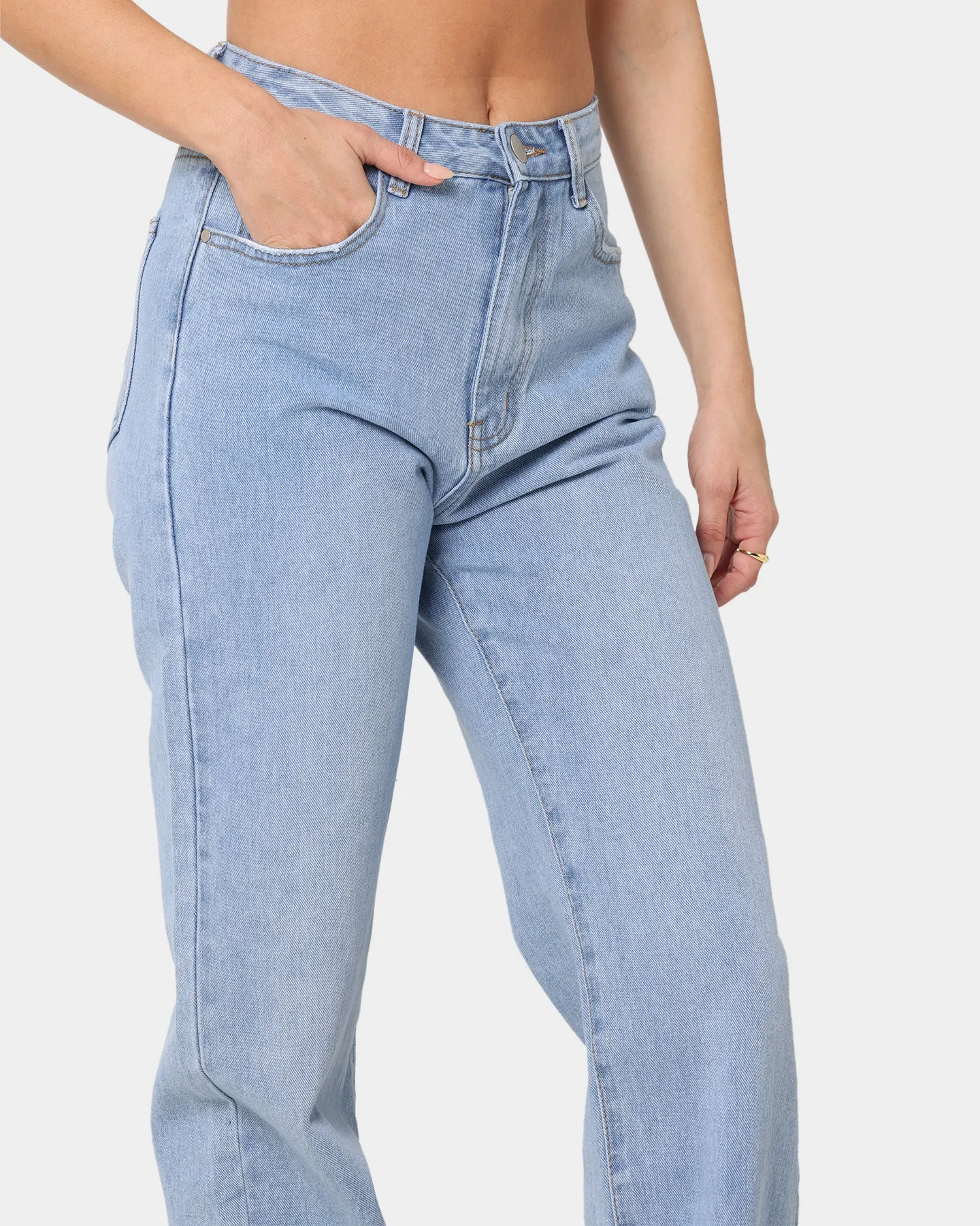 XXIII Women's Tess Wide Leg Jeans Blue